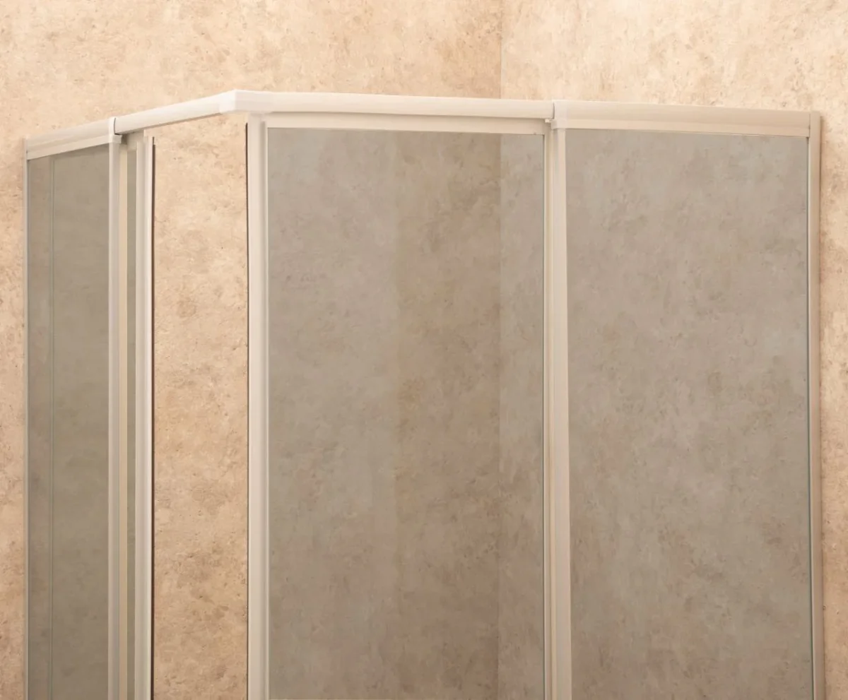 Box Doccia Regolabile Reversibile 72x72cm Vetro 6mm Fume' Angolare - immagine 5